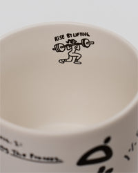 Studio image of Andrew J. Steel x LSKD Good Times Mug - Off White | Thumbnail Index: 2