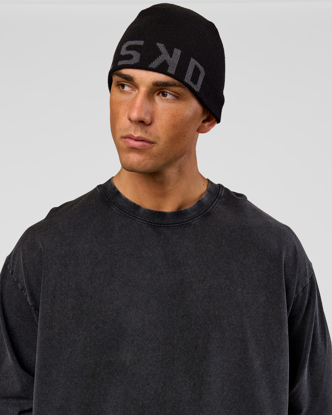 Studio image of Base Beanie - Black - view 4