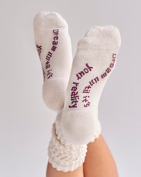 Studio image of Bree Scrunch Sock - Vanilla Bean-Cocoa Powder | Thumbnail Index: 0
