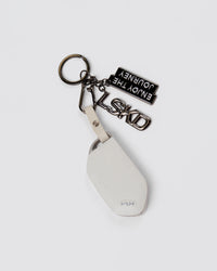 Studio image of Enjoy The Journey Key Ring - Black-Gun Metal | Thumbnail Index: 1