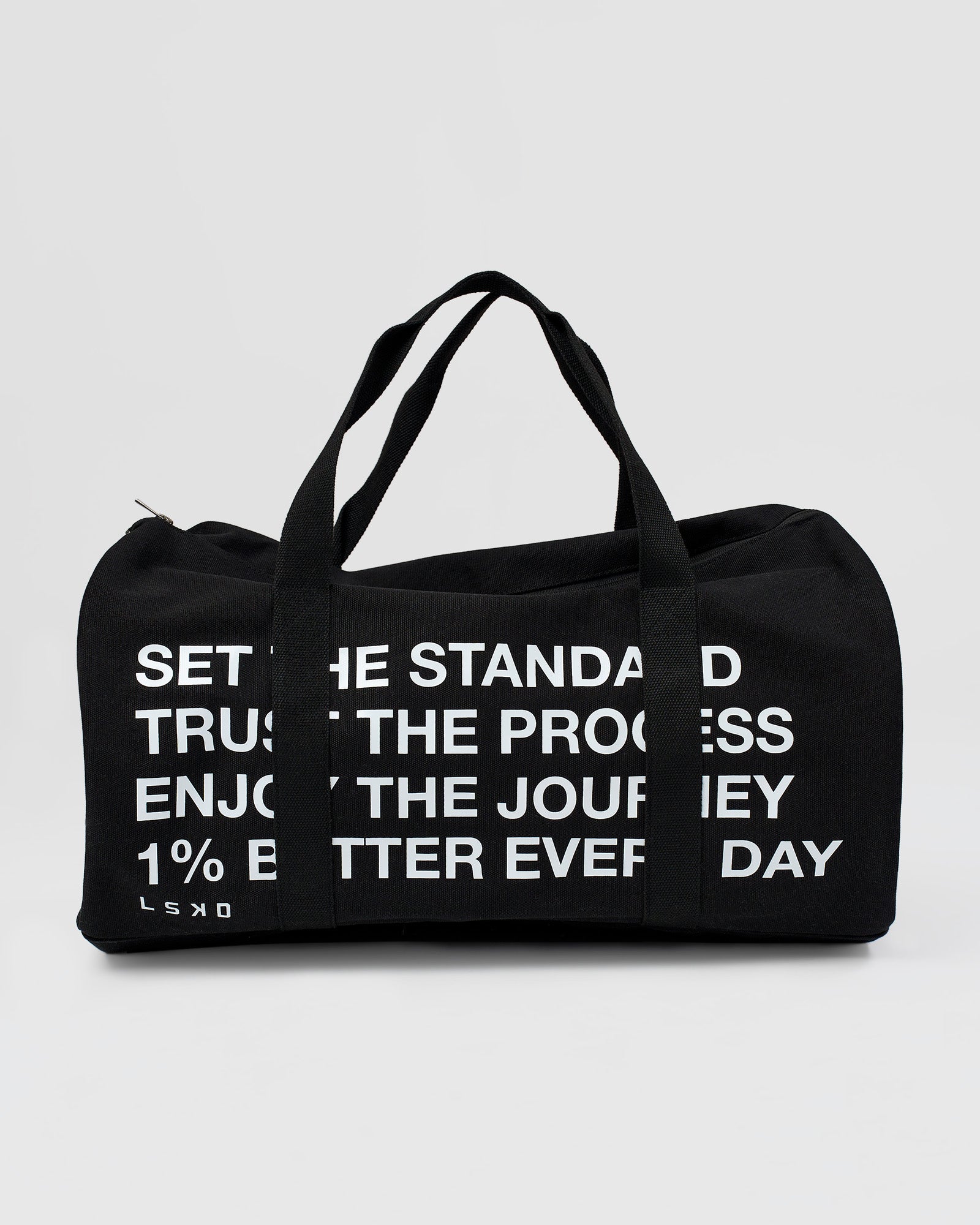 Studio image of Everywhere  Canvas Duffle - Black-White
