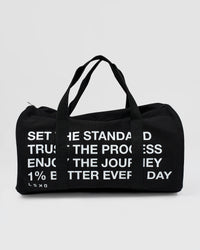 Studio image of Everywhere  Canvas Duffle - Black-White | Thumbnail Index: 0