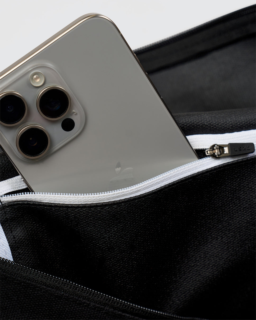 Studio image of Everywhere  Canvas Duffle - Black-White - view 6