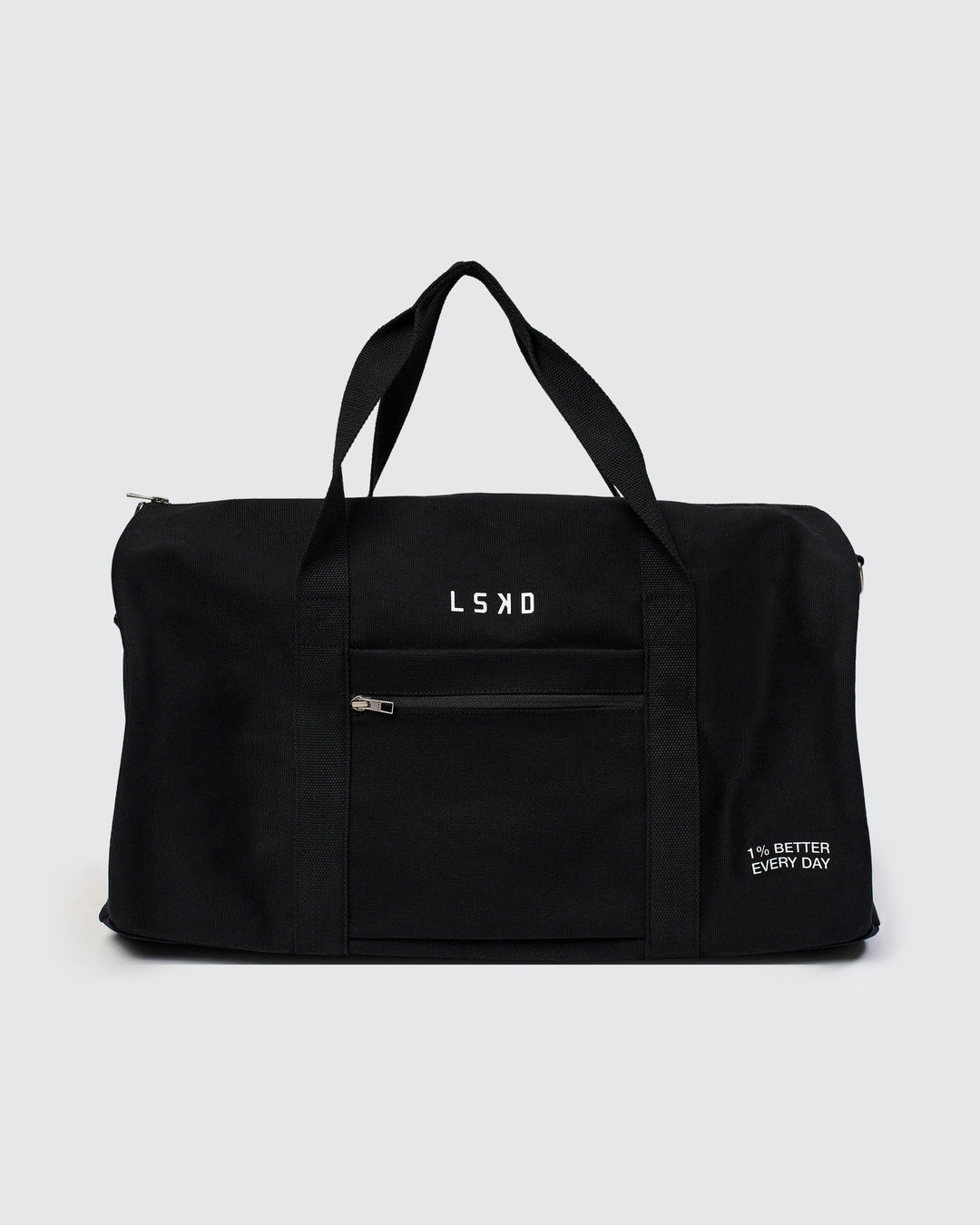 Studio image of Everywhere  Canvas Duffle - Black-White - view 9