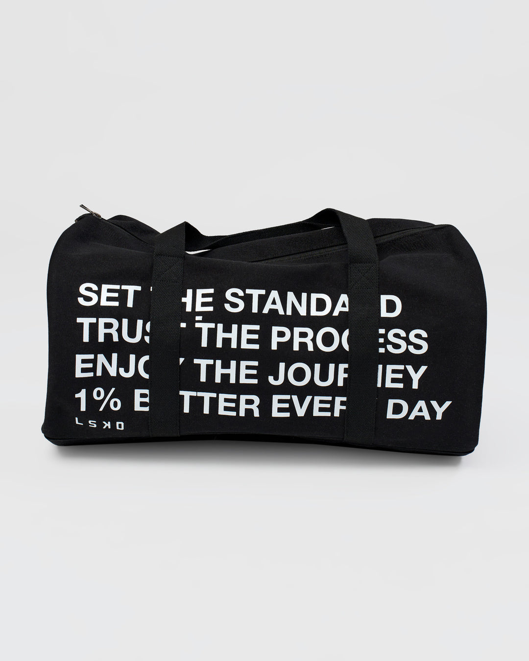 Studio image of Everywhere  Canvas Duffle - Black-White - view 11
