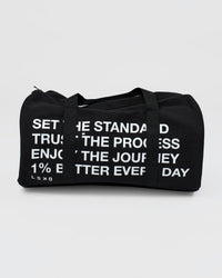 Studio image of Everywhere  Canvas Duffle - Black-White | Thumbnail Index: 10