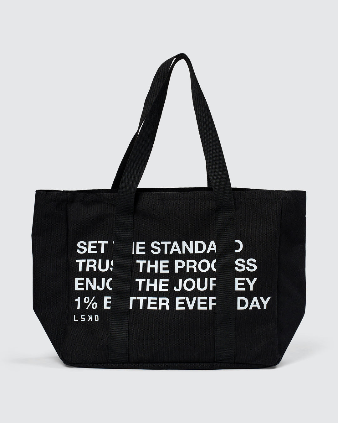 Studio image of Everywhere Canvas Tote - Black-White - view 1