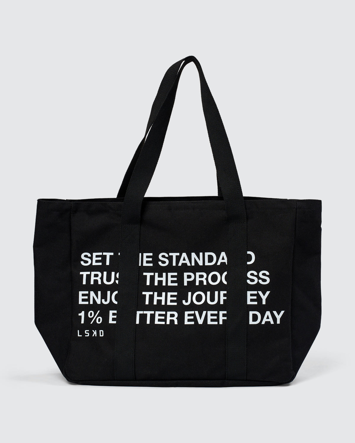 Studio image of Everywhere Canvas Tote - Black-White