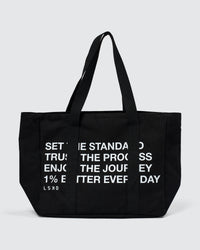 Studio image of Everywhere Canvas Tote - Black-White | Thumbnail Index: 0