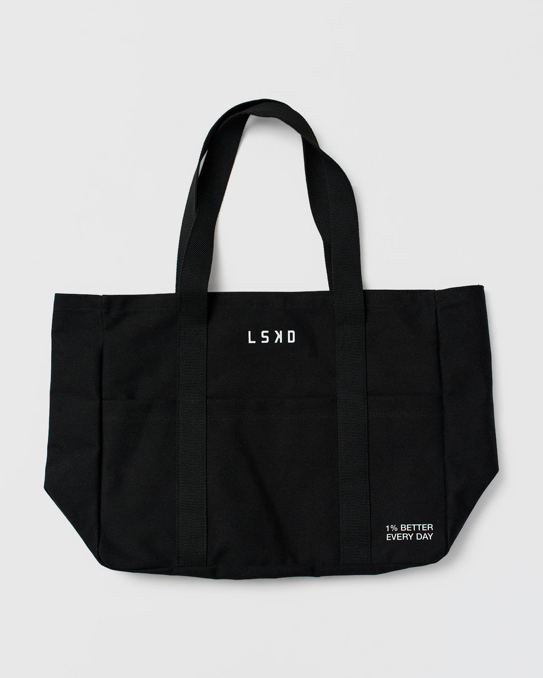 Studio image of Everywhere Canvas Tote - Black-White - view 2
