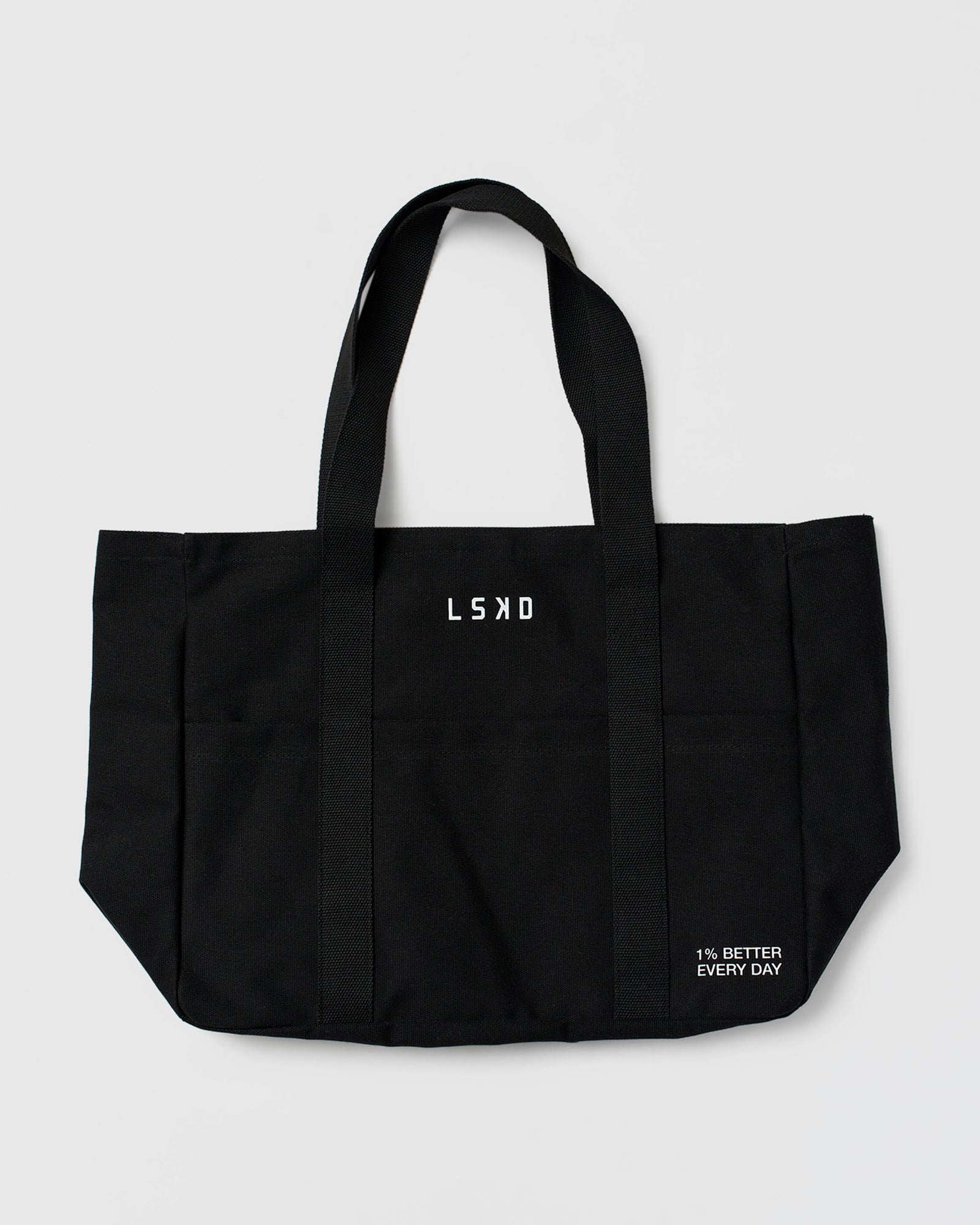 Studio image of Everywhere Canvas Tote - Black-White