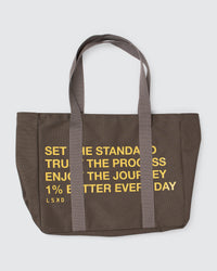 Studio image of Everywhere Canvas Tote - Walnut Grey-Lemon | Thumbnail Index: 3