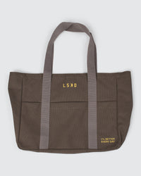 Studio image of Everywhere Canvas Tote - Walnut Grey-Lemon | Thumbnail Index: 7