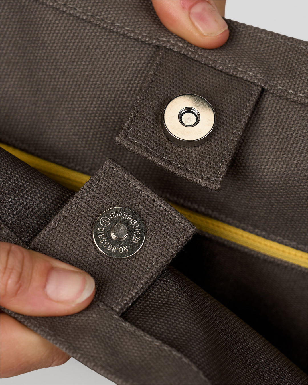 Studio image of Everywhere Canvas Tote - Walnut Grey-Lemon - view 9