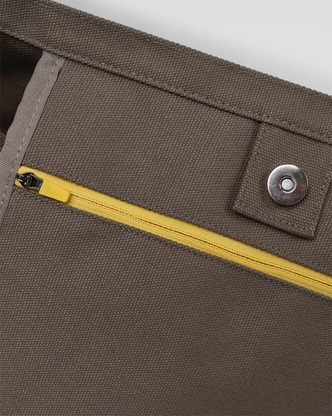 Studio image of Everywhere Canvas Tote - Walnut Grey-Lemon - view 10