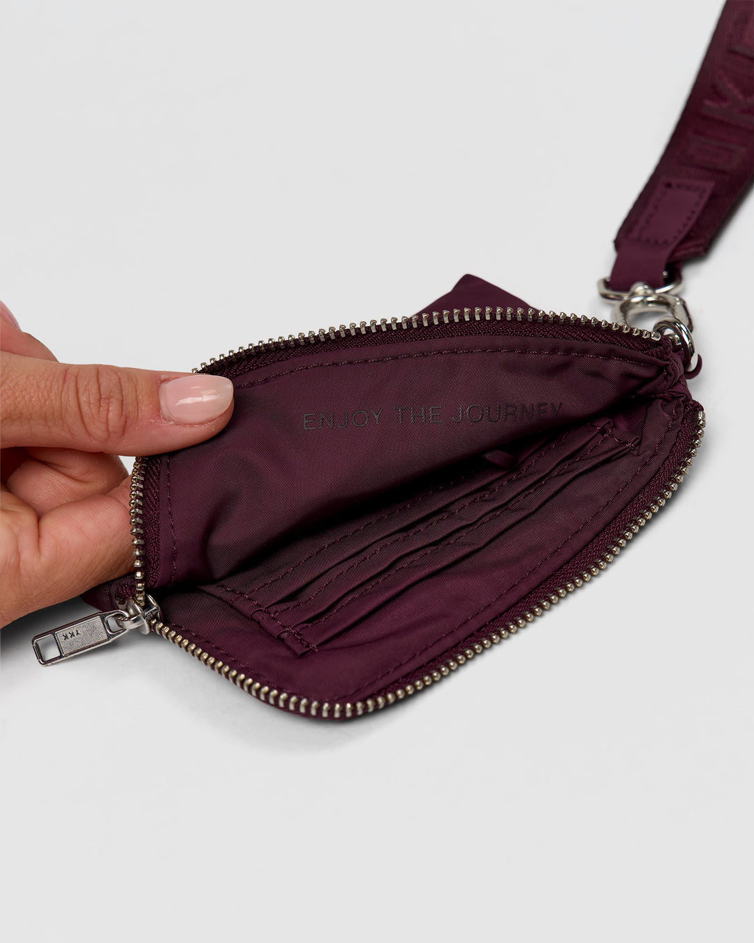 Studio image of Go-To Wristlet Pouch - Cherry Lacquer - view 2