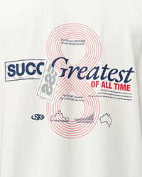 Studio image of Greatest of All Time Heavyweight FLXCotton Oversized Tee - Off White Washed-Scarlet | Thumbnail Index: 24