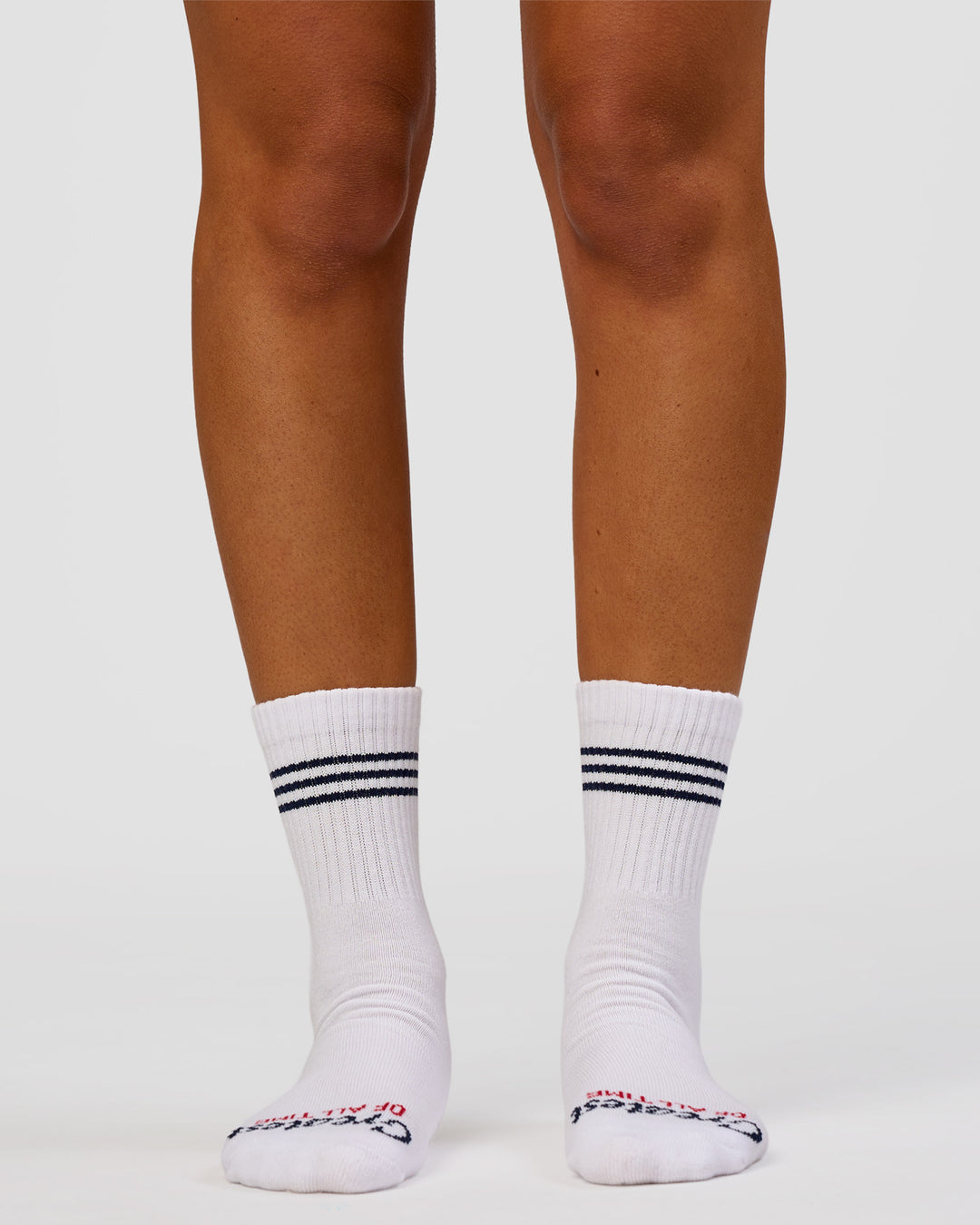 Studio image of Greatest of All Time Quarter Socks - White-Multi - view 4