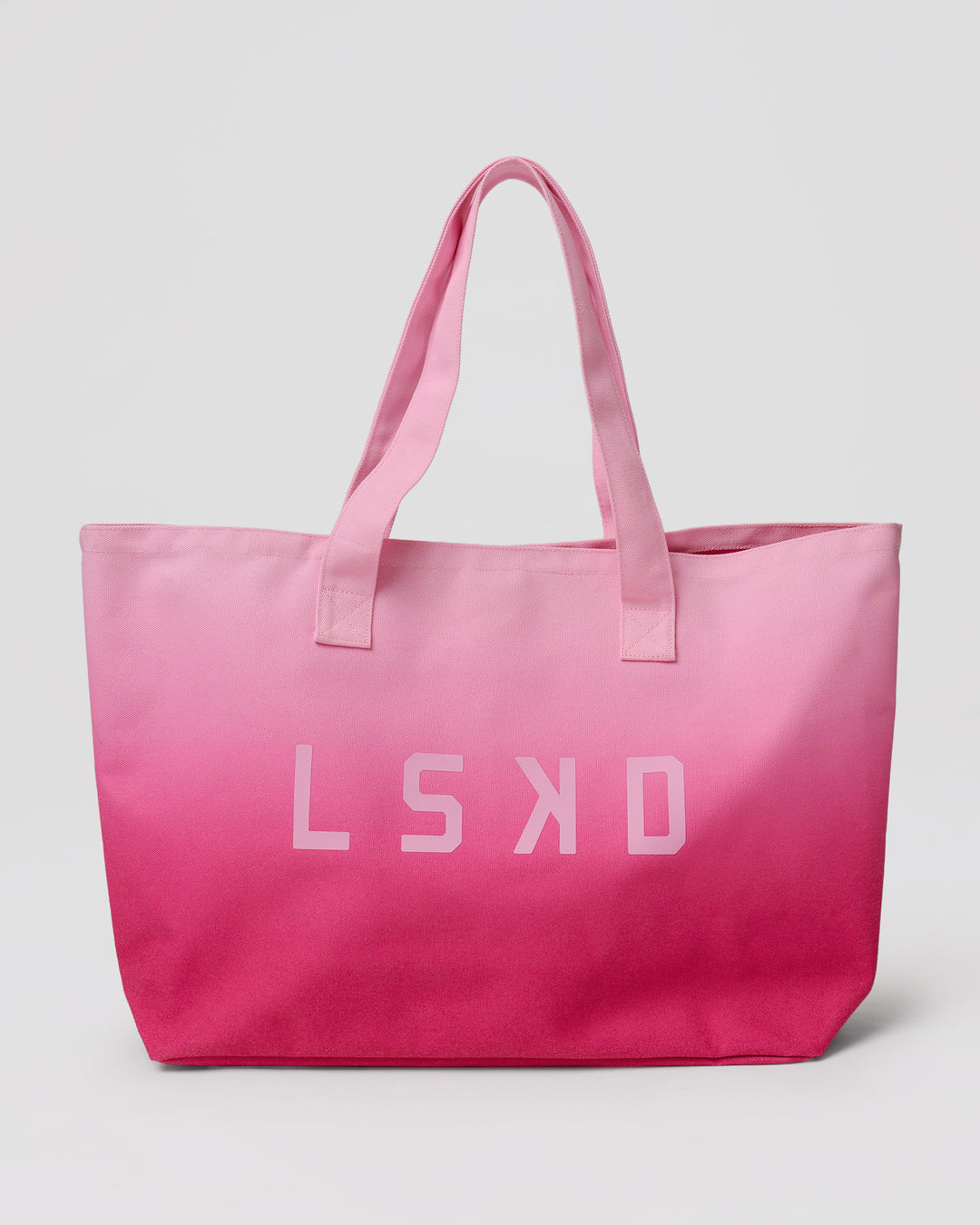 Studio image of Hold It All Canvas Tote - Hot Pink-Ombre - view 1