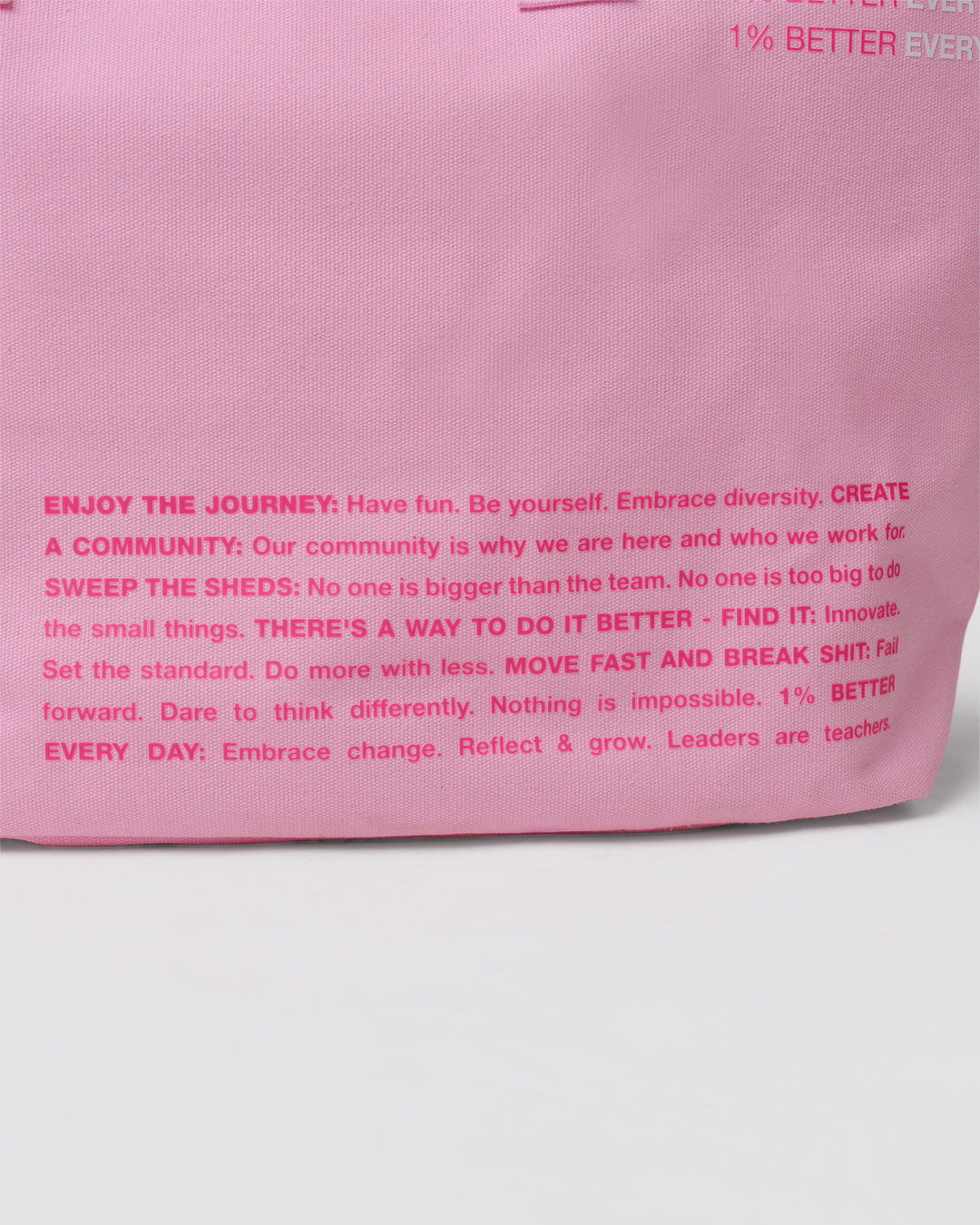 Studio image of Hold It All Canvas Tote - Pink Rose-Ultra Pink - view 6