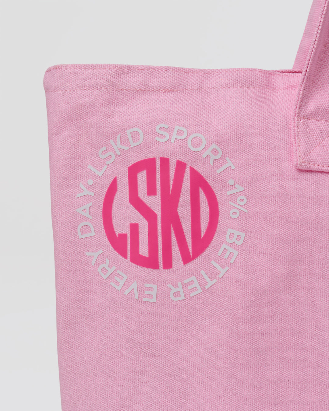 Studio image of Hold It All Canvas Tote - Pink Rose-Ultra Pink - view 8