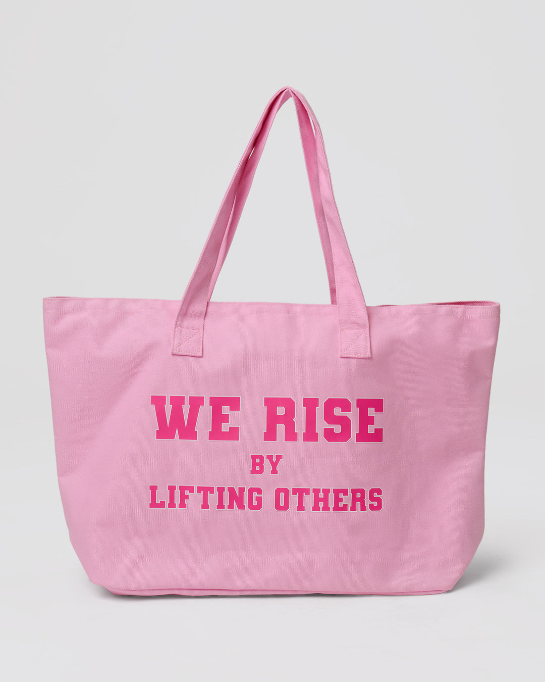 Studio image of Hold It All Canvas Tote - Pink Rose-Ultra Pink - view 1