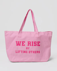 Studio image of Hold It All Canvas Tote - Pink Rose-Ultra Pink | Thumbnail Index: 0