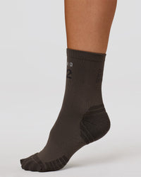 Studio image of Hype Performance Quarter Socks - Onyx-Off White | Thumbnail Index: 0