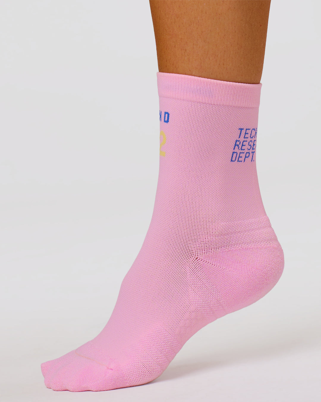 Studio image of Hype Performance Quarter Socks - Pink Rose-Bluebell - view 1