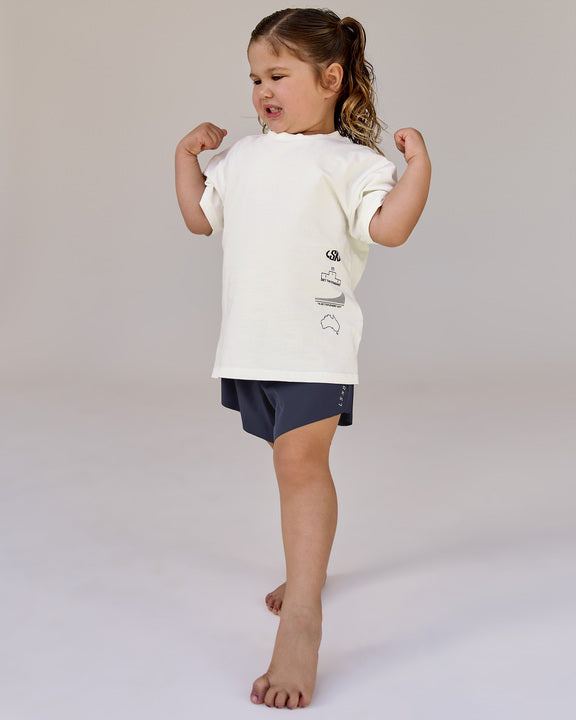 Studio image of Kids Accelerate Run Short - Future Navy