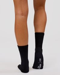 Studio image of Movember x LSKD Crew Socks 3 Pack - White-Black | Thumbnail Index: 4