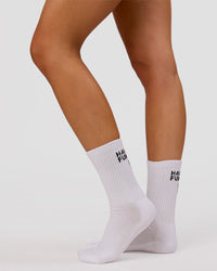 Studio image of Movember x LSKD Crew Socks 3 Pack - White-Black | Thumbnail Index: 10