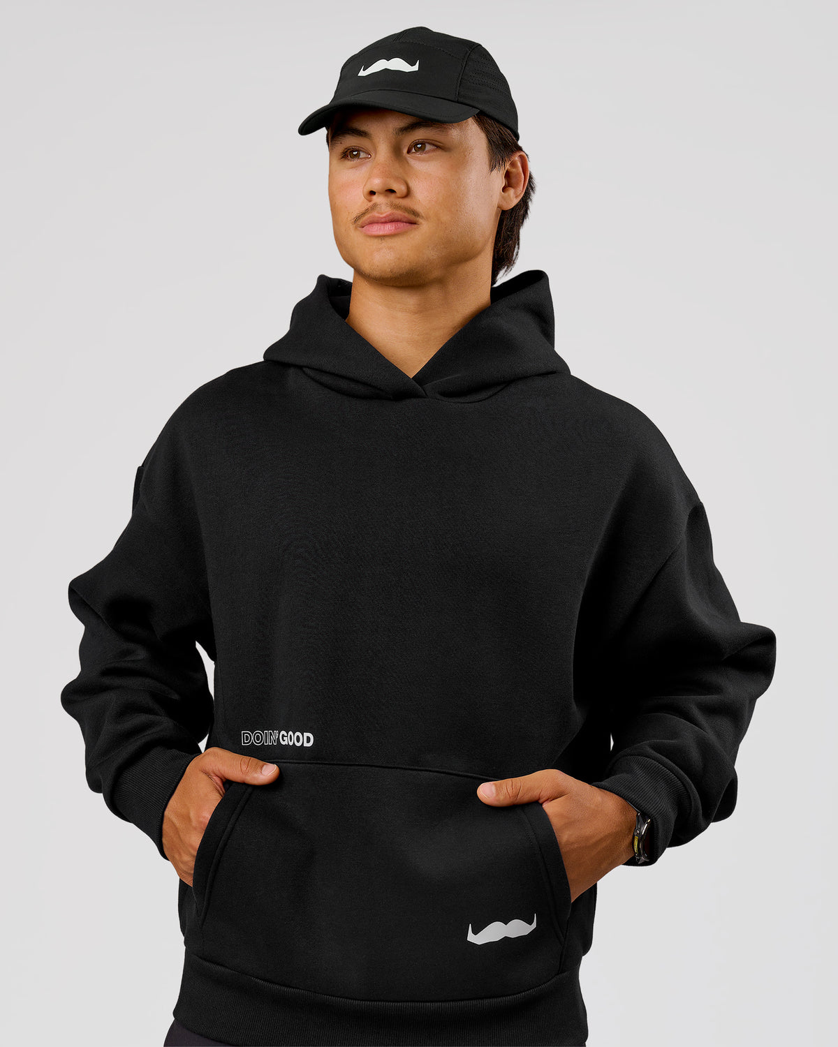 Studio image of Movember x LSKD Pace Cap - Black - view 2