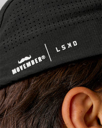 Studio image of Movember x LSKD Pace Cap - Black | Thumbnail Index: 3