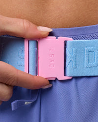 Studio image of Accelerate Run Belt - Pink Rose-Open Air | Thumbnail Index: 8