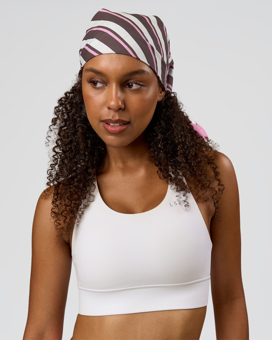 Studio image of Shadow Stripe Bandana - Shadow Stripe-Multi - view 6