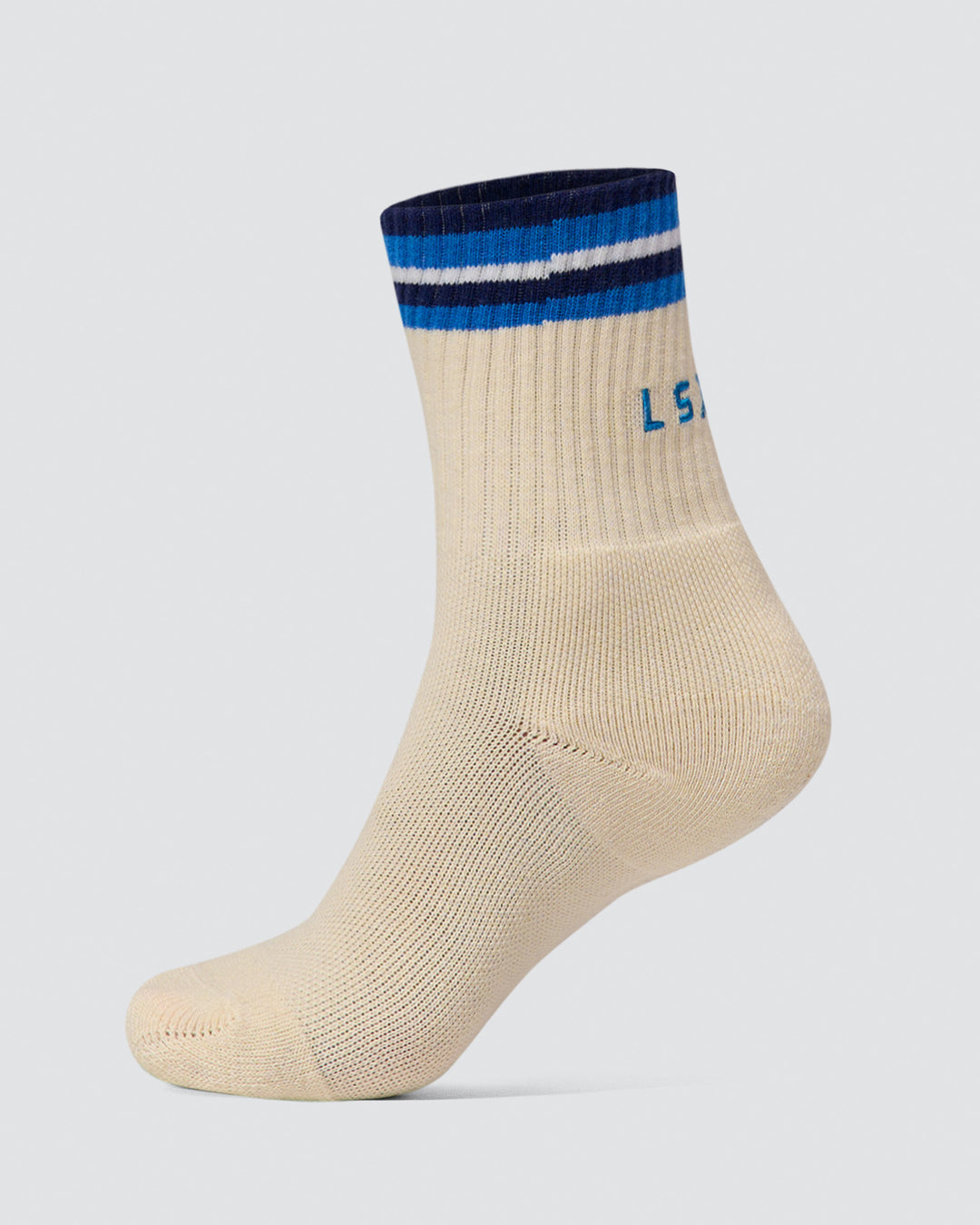 Stripe Crew Sock - Off White-Nightshadow - view 1