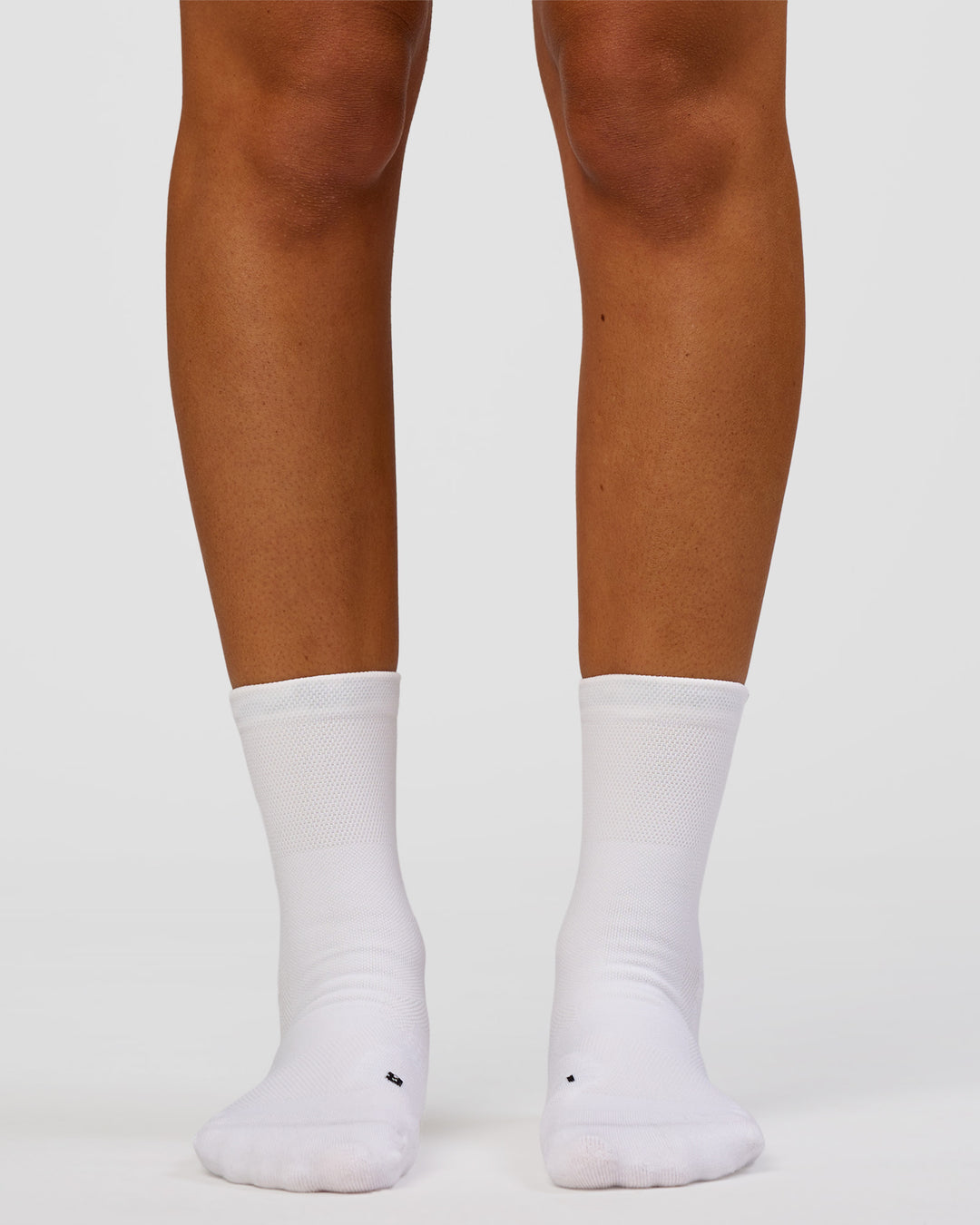 Studio image of Aero Performance Crew Socks - White-Reflective - view 4