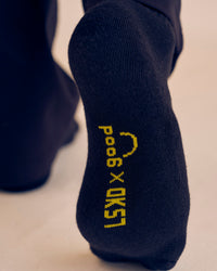 Studio image of TGHF X LSKD 3 pack Crew Sock - White | Thumbnail Index: 6