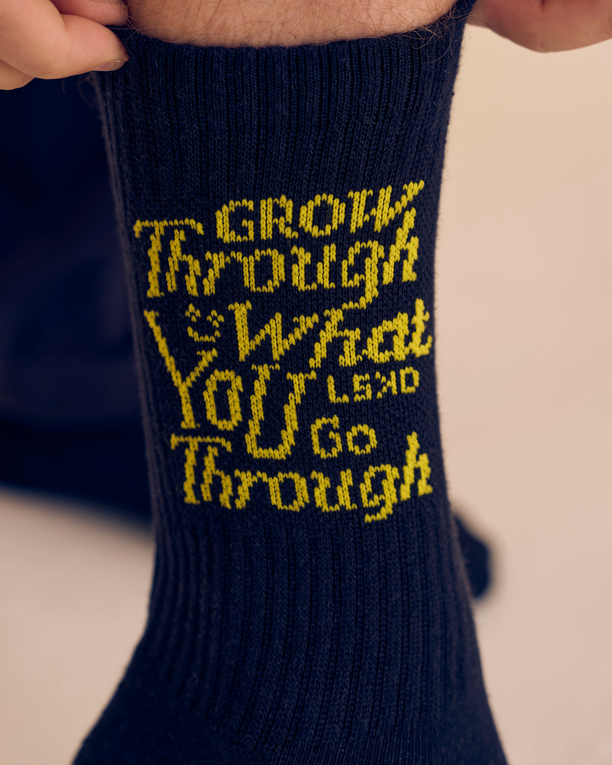 Studio image of TGHF X LSKD 3 pack Crew Sock - White - view 2