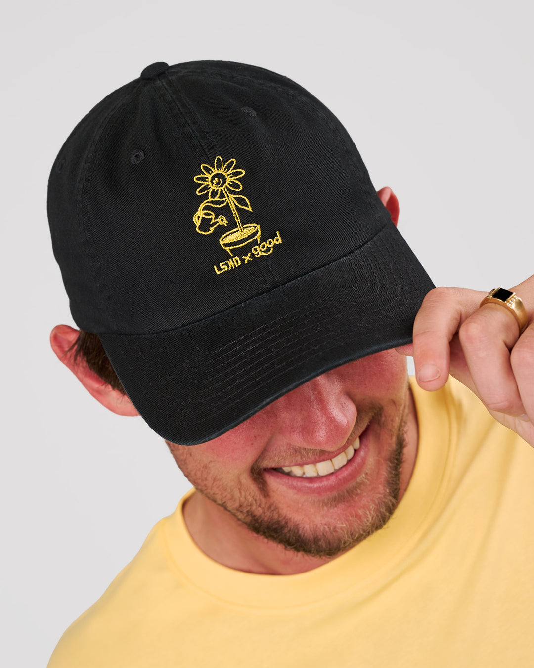 Studio image of TGHF x LSKD Cap - Black - view 1