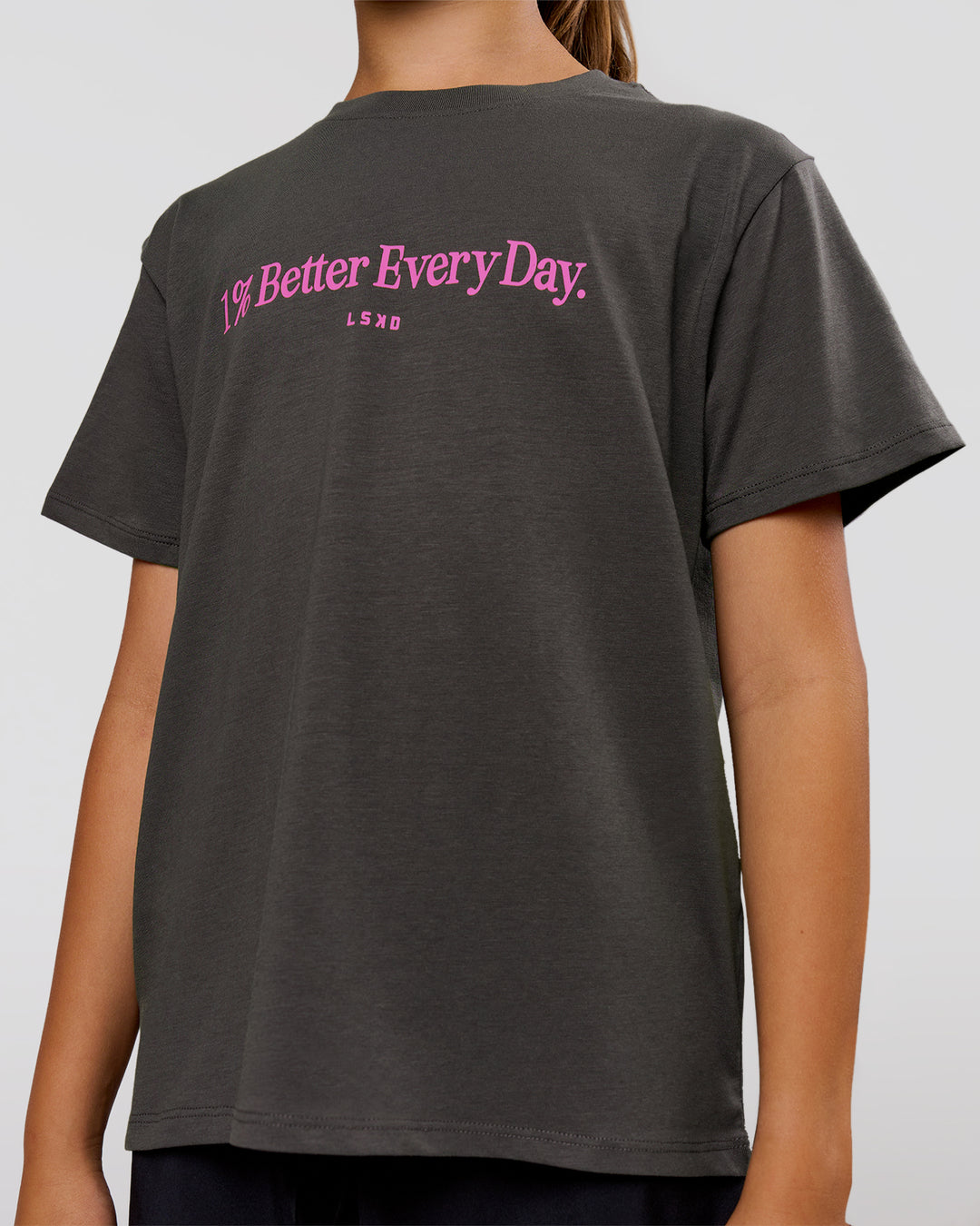 Studio image of VS6 1% Better Kids FLXCotton Tee - Dark Storm - view 3
