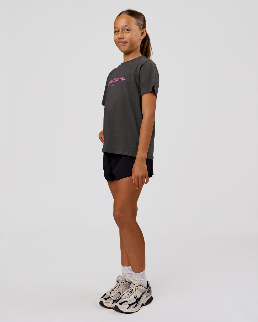 Studio image of VS6 1% Better Kids FLXCotton Tee - Dark Storm - view 6