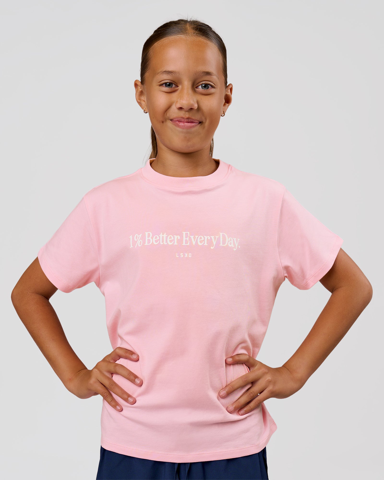Studio image of VS6 1% Better Kids FLXCotton Tee - Marshmallow