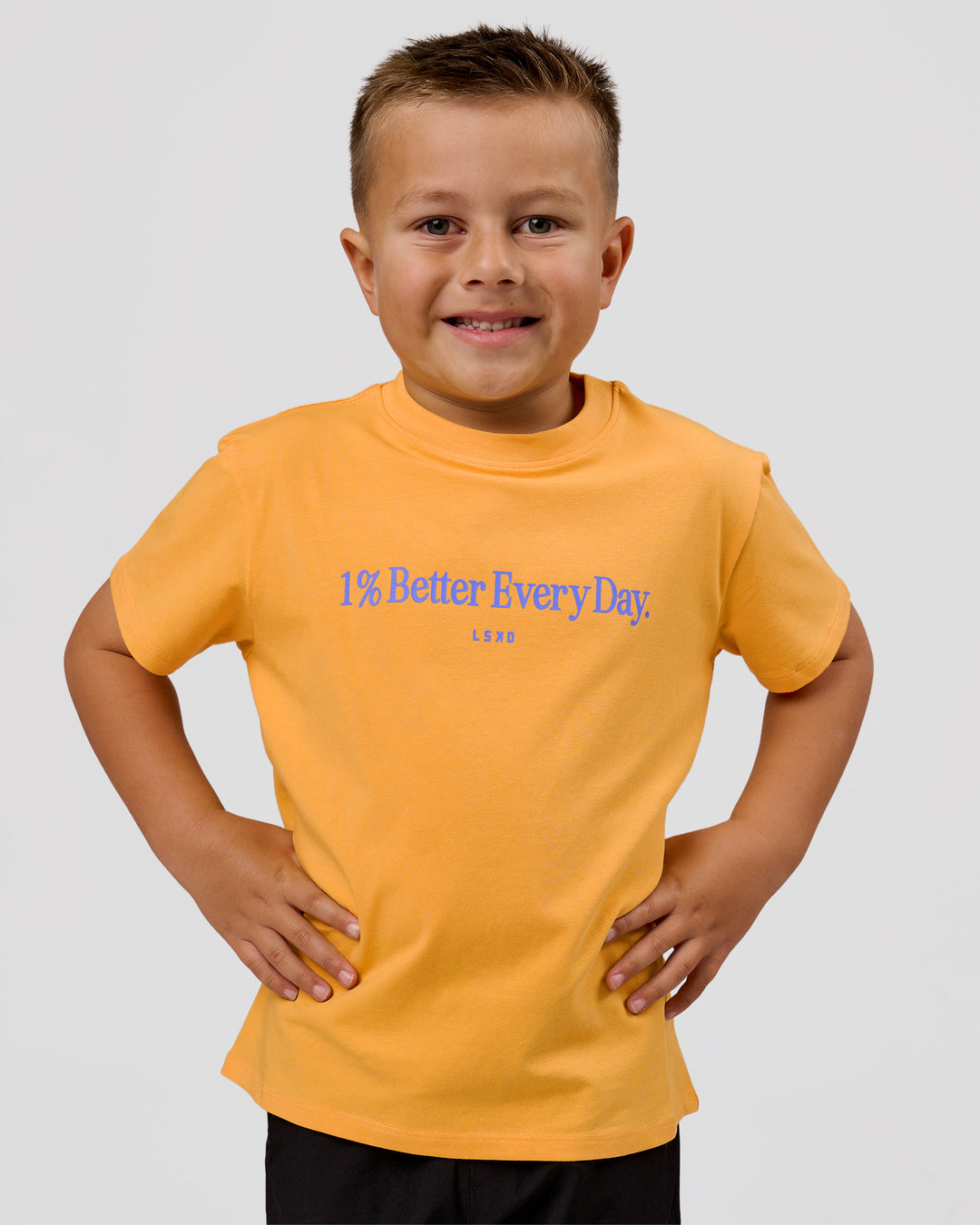 Studio image of VS6 1% Better Kids FLXCotton Tee - Warm Apricot - view 1