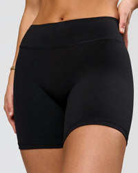 Woman wearing RXD Mid-Rise 6" Short - Black | Model:Amity | Size:S | Thumbnail Index: 1