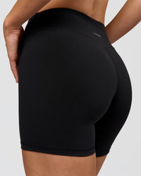Woman wearing RXD Mid-Rise 6" Short - Black | Model:Amity | Size:S | Thumbnail Index: 2