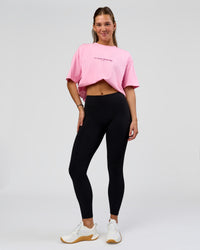 Woman wearing RXD Mid-Rise Full Length Legging - Black | Model:Amity | Size:S | Thumbnail Index: 0