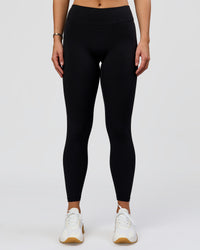 Woman wearing RXD Mid-Rise Full Length Legging - Black | Model:Amity | Size:S | Thumbnail Index: 4