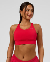 Woman wearing Accelerate Sports Bra - Scarlet | Model:Bianca | Size:S | Thumbnail Index: 5